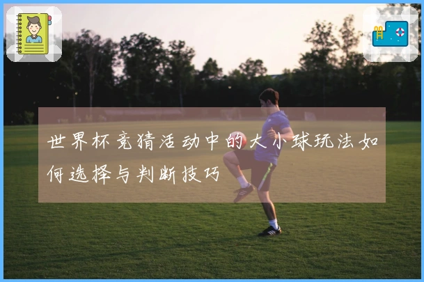 世界杯竞猜活动中的大小球玩法如何选择与判断技巧