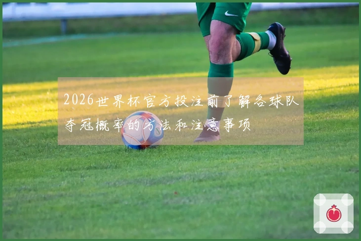 2026世界杯官方投注前了解各球队夺冠概率的方法和注意事项