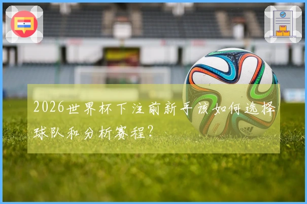 2026世界杯下注前新手该如何选择球队和分析赛程？